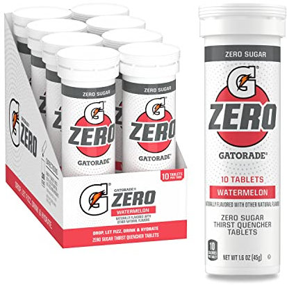 Gatorade Zero Tablets: Zero Sugar, All The Electrolytes, Watermelon, Pack of 10 (4 Pieces) ​