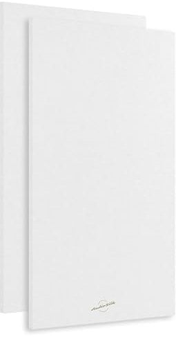 AudioSilk Panneaux Acoustiques, Lot de 2, Large, 116 x 58cm, Blanc Pur