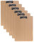 6 Pièces En Bois Porte-bloc A3 portrait avec Pince, très épais 4mm, Clip Planches pour Papier d'écriture Memo des Dossiers, Planchettes à Pince Idéal pour le Travail Quotidien, Lot de 6, TKD8009-A3-6X