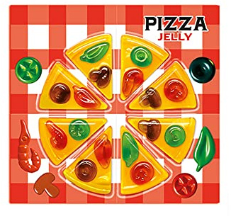 Vidal Pizza Jelly Sweets Novelty Gummy Sweets Case of 12 Pizza