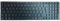 T-ProTek Clavier allemand noir avec éclairage rouge compatible pour Asus ROG Strix GL702VM