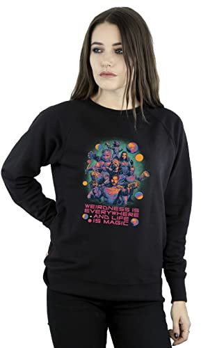Marvel Women's Guardians Of The Galaxy Vol.3 Weirdness Sweatshirt Black Small