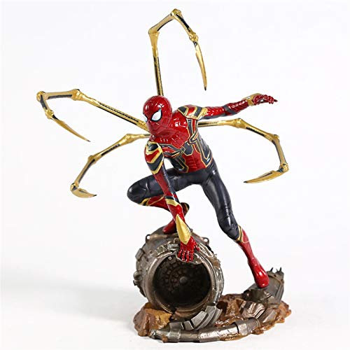 FABIIA Marvel Avengers Action Figure - Marvel Avengers Infinity War Iron Spider Statue Spiderman Pvc Action Figure Collectible Model Superhero Toy Doll