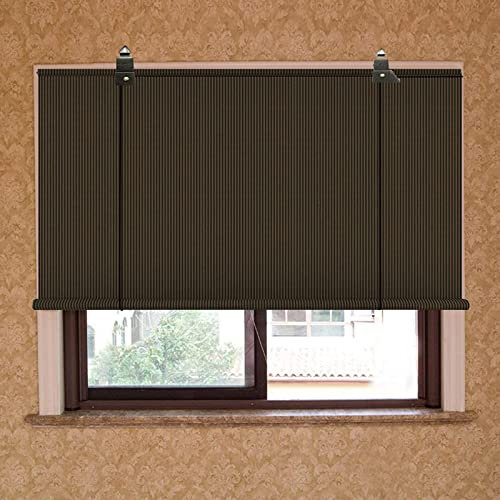 SAGIDAR Rollenfarbtöne Beige - Fenster Rollo, Seitenzugrollo, Glatter Aufzug, Reißfest, Wetterbeständig, Luftig Und Atmungsaktiv, Decken- Oder Wandmontage, Schattierungsnetz, Sonnenschutz Windschutz