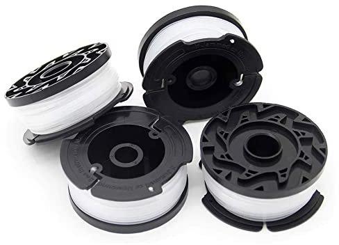 Lot de 4 bobines de Fil pour débroussailleuse pour Black and Decker GL280 GL230 GL340 GL425 GL430 GL530 GL540