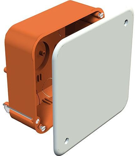 Hohlwand-Dose H 50 x L 105 x B 105 mm, Typ HV 100 KD, Orange, 1 Stück