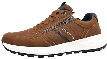 TOM TAILOR Herrenschuhe Für lose Einlagen Schnürer Braun Freizeit