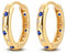 QIKAOLA 925 Sterling Silber Ohrringe für Frauen bunte kleine Hoop Huggie Ohrringe