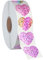 500 Stück Glitzer-Herzaufkleber, rosa metallische funkelnde Aufkleber, wasserfeste selbstklebende reflektierende Herz-Aufkleber, dekorative Etiketten für Hochzeit, Valentinstag-Zubehör (2.5cm)