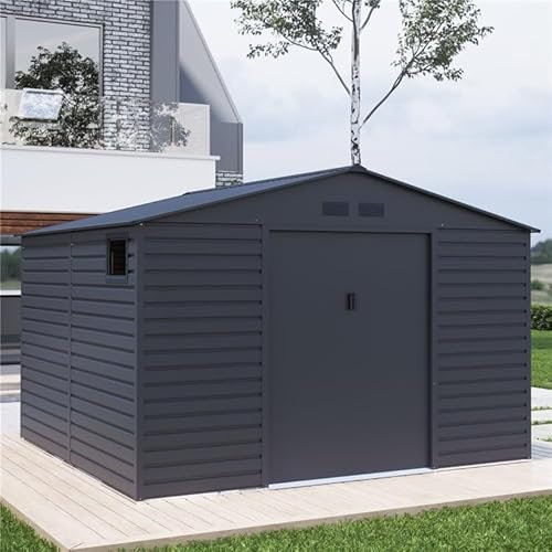 BillyOh Upton Apex Metal Shed 11x10.5ft Grey