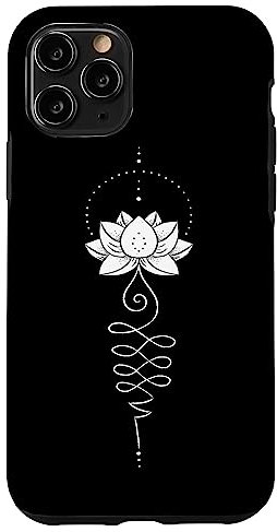 Unalome Lotus Tree Boho-Awareness Spiral-Mandala-Tattoo Hülle für iPhone 11 Pro