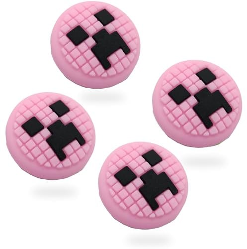 MatoSan® 4X Silikon Kappen für Thumbsticks – Kompatibel mit Switch, Steam Deck & tragbaren Controllern – Joystick Schutz & Grip Zubehör – Farbenfrohe Stick Aufsätze (Pink)