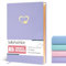 SALLYFASHION A5 Liniertes Notizbuch,Notizbuch für Damen, 80 Blatt/160 Seiten Süßes Notizbuch mit Goldrand Lila 14.5 x 20.8cm