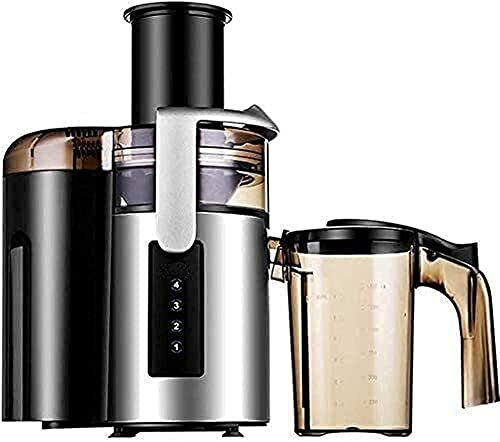 CRBUDY Procesador de Alimentos Compacto, exprimidor Lento con Canal de alimentación Grande y Boca Ancha, Extractor de exprimidor Inteligente de Cristal líquido, Zumo de Frutas