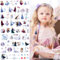 Frozen Tattoo Kinder,Frozen Temporäre Tattoos,Temporary Tattoo Stickers Set,Wasserdichte Kindertattoos Sticker für Kindergeburtstag Party Deko