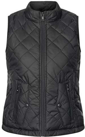 Rock Creek Damen Weste Steppweste Übergangsweste Leicht Damenweste Frauen Westen Stepp Westen Daunenweste Thermoweste D-506 Schwarz XL