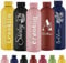 Xihedfd Personalisierte Trinkflasche Gravur Wasserflasche mit Namen Individuell Rostfreier Edelstahl Metall 500 ml Thermosflasche für Schule Büro Sport