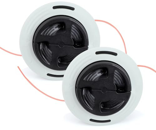 YOUSHARES 2 Pcs Tête Faucheuse à Fils Autocut C26-2, Tête de Débroussailleuse Universelle pour Autocut C26-2, Tête de Coupe Bobine Compatible avec Stihl Autocut C26-2 FS55 FS56 FS80 FS85 FS87 FS90