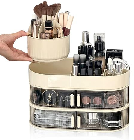 Makeup Organizer Bagno Porta Trucchi Organizer Contenitore Trucchi Portatrucchi Organizzatore per Cosmetici Comò Camera da Letto