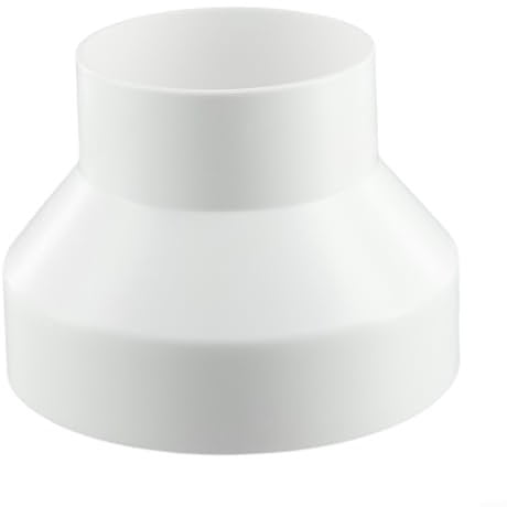 Gettimore Reduzierstück, ABS-Kanal-Rohr-Reduzierkupplung, Lüftungseinheiten, runder Reduzieradapter für Wäschetrockner, Dunstabzugshauben, Dunstabzugshaubenkanäle (150-100)