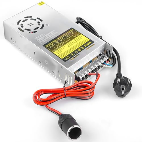 Fuente de alimentación conmutada de 12 V, 40 A, 480 W, adaptador de corriente para coche, convertidor de tensión AC 240 V a CC 12 V, 40 A, 480 W, adecuado para tiras LED, CCTV, radio, cámara,