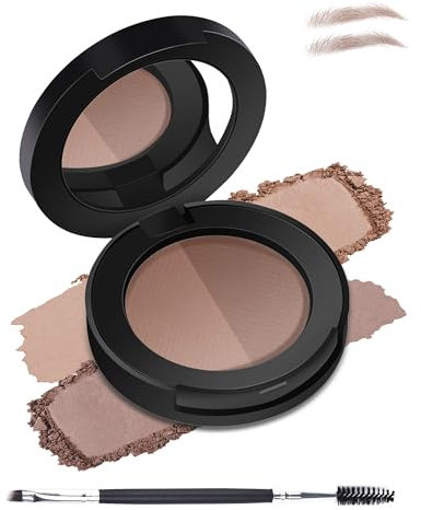 Eyebrow Powder Palette, Long-lasting Waterproof Augenbrauen Farben, Feines Pulver, Easy to Blend, for Natural and Fill of Brows for Women, Multipurpose Augenbrauenpuder Makeup with Mirror Pinsel-05