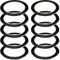 10 Stück Whiteboard Klebeband, 66m x 3mm Whiteboard Gridding Tape, Selbstklebend Grafikband für Büro, Schule, Scrapbooking, Blackboard, Notebook, Kunst, Grafik, Rasterung und Markierung (Schwarz)