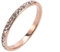Wycian Hochzeitsringe Deko, Ringe Damen mit Stein Edelstahl Zirkonia Roségold Größe 65 (20.7) 2mm Einfach Dünn Personalisiert für Mutter Valentinstag