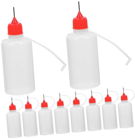 ABOOFAN 10stücke Nadelklebeflaschen Klebstoff-quetschflaschen Mit Feiner Spitze Applikatorflaschen Für Präzise Dosierung Und Einfaches Auftragen