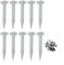 Oniissy Metal Railway Sleeper Brackets ,Garden Raised Bed Support Stakes , for Wooden Box Retaining Wall Landscape Construction(10pcs)