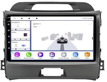 Radio con Pantalla táctil para Kia Sportage 2011-2016, Android 15 9 Zoll, Reproductor Multimedia para Coche, WiFi, GPS, FM Am For, 4core2+64G