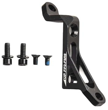 WIIYENA Aluminum for Bicycle Brake Caliper Adapter: Post Mount to Flat Mount 180mm Rotor with Screws