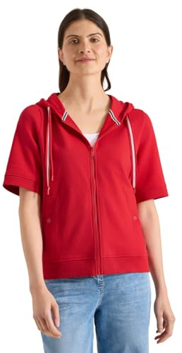 Cecil Damen 2515742 Kurzarm Sweatjacke mit Kapuze (1er Pack)