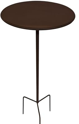 Bornhöft Gartenstecker Tisch Stecktisch für den Rasen Garten Gartenstecktisch Dekotisch Metall Rost Deko Gartendeko Pulverbeschichtet Rankstab Couch Bar