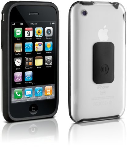 Philips DLM63074/10 Coque transparente PUSH avec caoutchouc antidérapant pour iPhone 3G / 3GS
