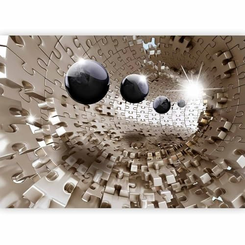 Fotomurales B&D XXL - 400x280 cm XXL Papel pintado tejido no tejido Decoración de Pared decorativos Murales moderna Diseno Fotográfico Puzzle Abstracto a-a-0190-a-b