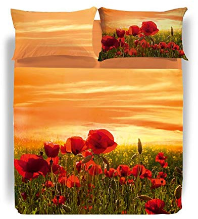Caleffi Bettwäsche-Set für Doppelbett PAPAPAVERI