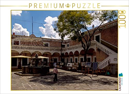 CALVENDO Puzzle Im Künstlerviertel von Puebla | 1000 Teile Lege-Größe 64 x 48 cm Foto-Puzzle für glückliche Stunden