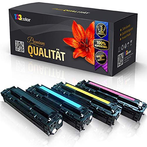 4x 123Color Tonerkartuschen kompatibel mit HP Laserjet Pro 400 color M 451 nw 475 DN Sparpack Set Color Set