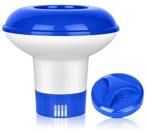 5 Pollici Dispenser Chimico, Dispenser Chimico per Piscina, Galleggiante per Cloro Piscina per Piscine Fuori/Vasca/Idromassaggio/Spa (5 Pollici)