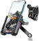 Grefay Supporto Telefono Moto Manubrio, Specchietto Retrovisore【2 Metodi di Connessione + 1S Smontaggio Rapido】Con Rotazione 360 Gradi per Smartphone da 4,0-7,0 Pollici