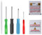 LeFix Kit d'outils de réparation pour ordinateur portable, 4 tournevis, 1 tournevis en plastique | tournevis cruciforme #00, #0, #1 | tournevis T5 | kit conçu pour ordinateur portable Dell