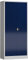 Aktenschrank Metallschrank abschließbar mit 2 Türen, 4 Fachböden 1800 x 800 x 380mm (RAL 7035/5010 lichtgrau/enzianblau)