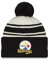 New Era Pittsburgh Steelers NFL 2022 Sideline Sport Knit Chrome White Black Beanie - One-Size