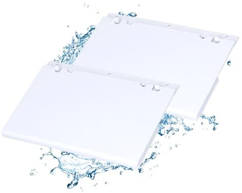 2 Piezas Compuerta Estándar Skimmer de Material Plástico para Montaje de Puerta de Vertedero Deflector de Vertedero de Puerta de Piscina de Montaje de Skimmer (21,4 X 13,4 Cm/8,4 X 5,3 Pulgadas)