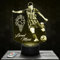 Nachttischlampe - Touch-Nachtlicht L. Messi Fußballspieler 3D-LED-Lampe Illusion, Geschenkidee Weihnachten Geburtstag Junge und Mädchen Nachttischlampe Kinder- oder Erwachsenenzimmer TOP