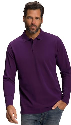 JP 1880 Polo Piquee 1/1, Viola Profondo, 4XL Uomo