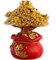 Artificial Money Tree Feng Shui Bonsai Collectible Feng Shui Wealth Fortune Desktop Ornament for Wealth Prosperity Success