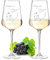 Leonardo Weinglas 2er-Set 560 ml mit Wunschgravur - Motiv Herz und kleine Herzen - personalisiert - Weintrinker - spülmaschinenfest - Kristallglas - Jahrestag, Verlobung - Wine, Glass