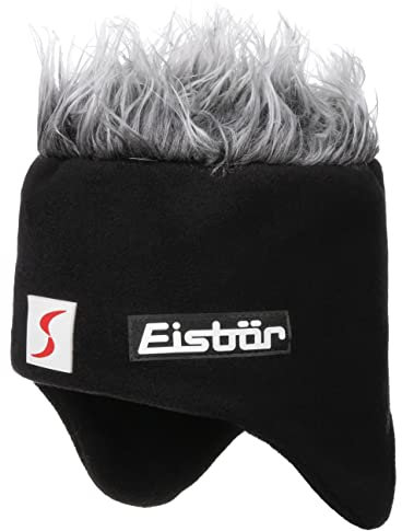 Eisbär Cocker Skipool Fleece Mütze Beanie Skimütze Wintermütze (One Size - schwarz)